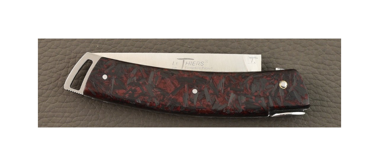 Le Thiers® Gentleman Red Carbon Glitter