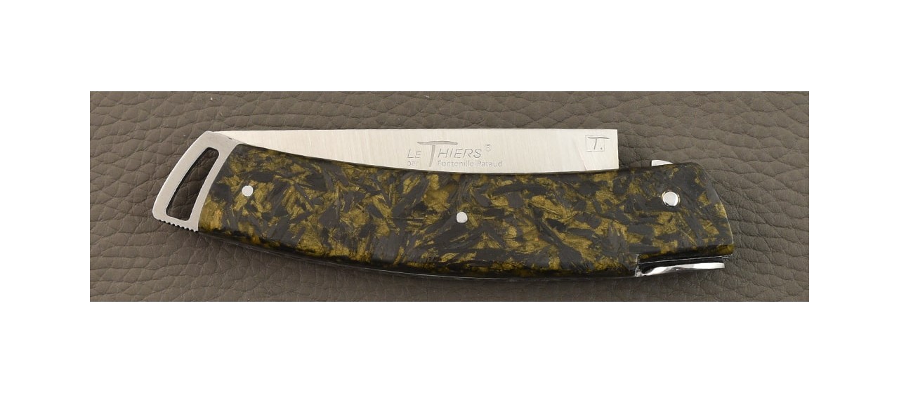 Le Thiers® Gentleman Carbon Paillette Jaune