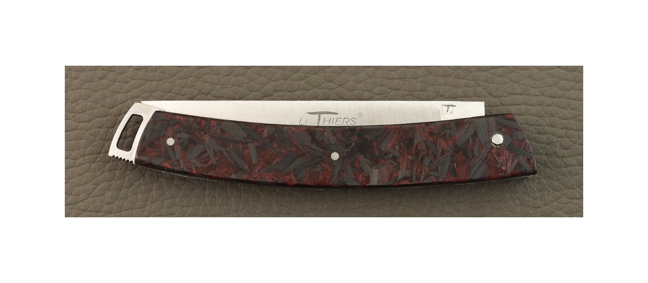 Le Thiers® Nature Full Handle Red Carbon Glitter