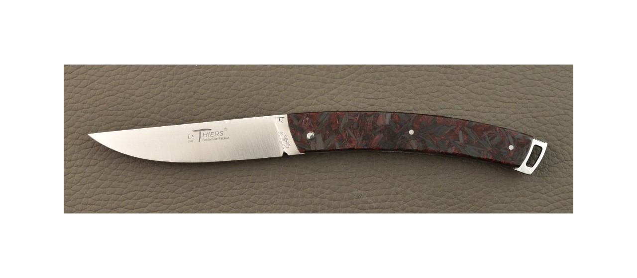 Le Thiers® Nature Full Handle Red Carbon Glitter