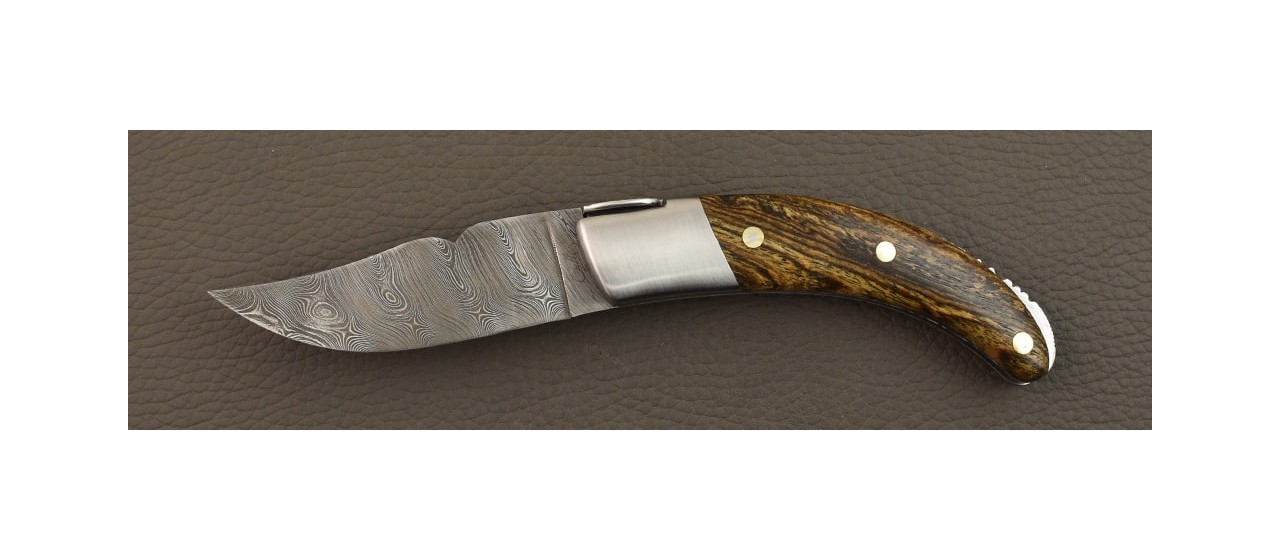 Corsican Rondinara "Guilloché" Damascus Range Bocote wood