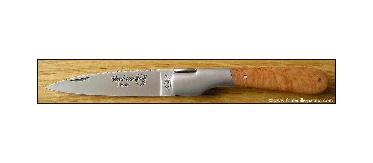 Corsican Vendetta knife Guilloche Range Briar