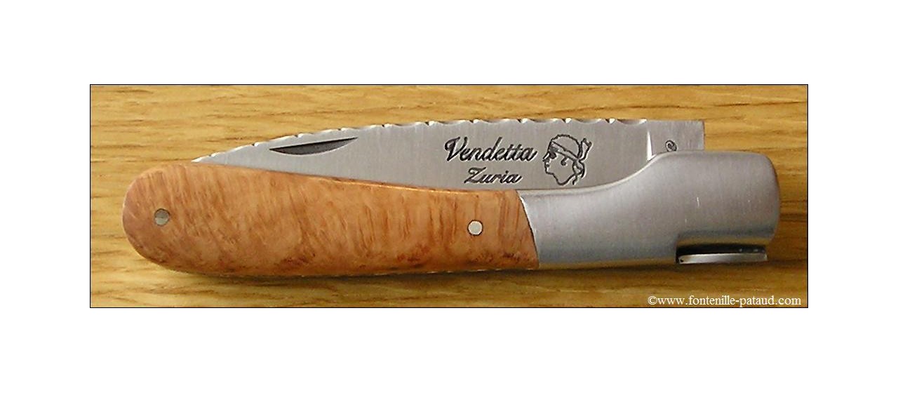 Corsican Vendetta knife Guilloche Range Briar