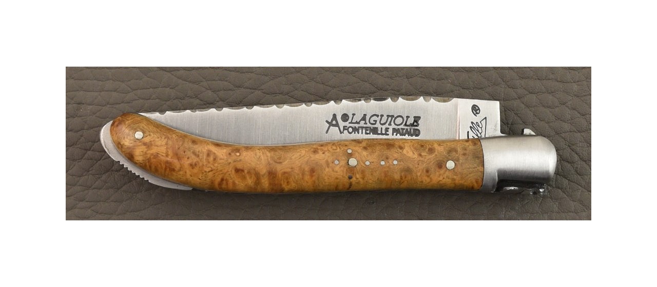 Laguiole XS Guilloché Range Amboyna burl