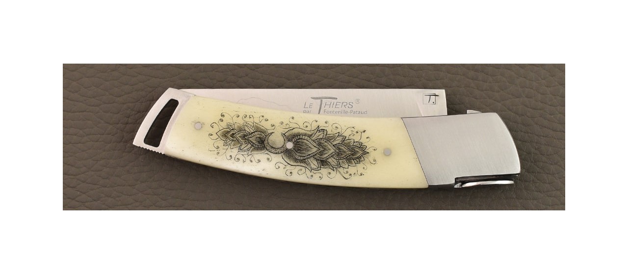 Le Thiers® Gentleman Scrimshaw Real Bone