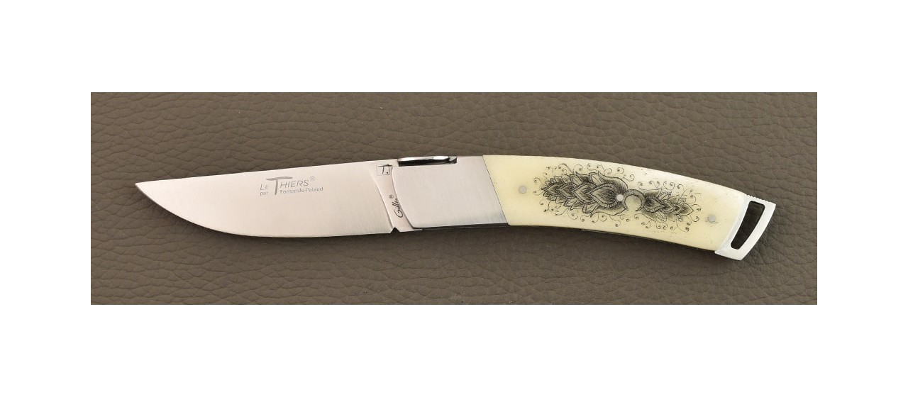 Le Thiers® Gentleman Scrimshaw Real Bone