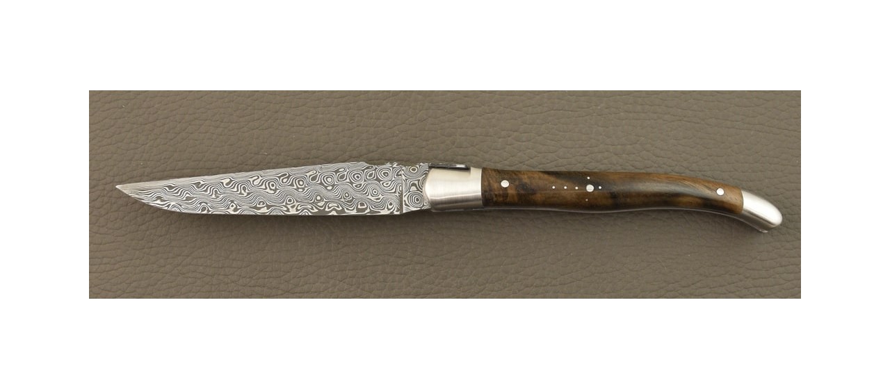 Laguiole Traditional 13 cm Damascus Range Walnut