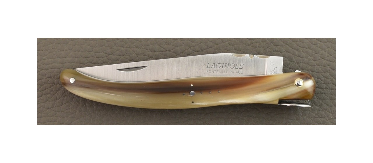 Laguiole Traditionnel 12 cm Classique "Octopus" Pointe de corne