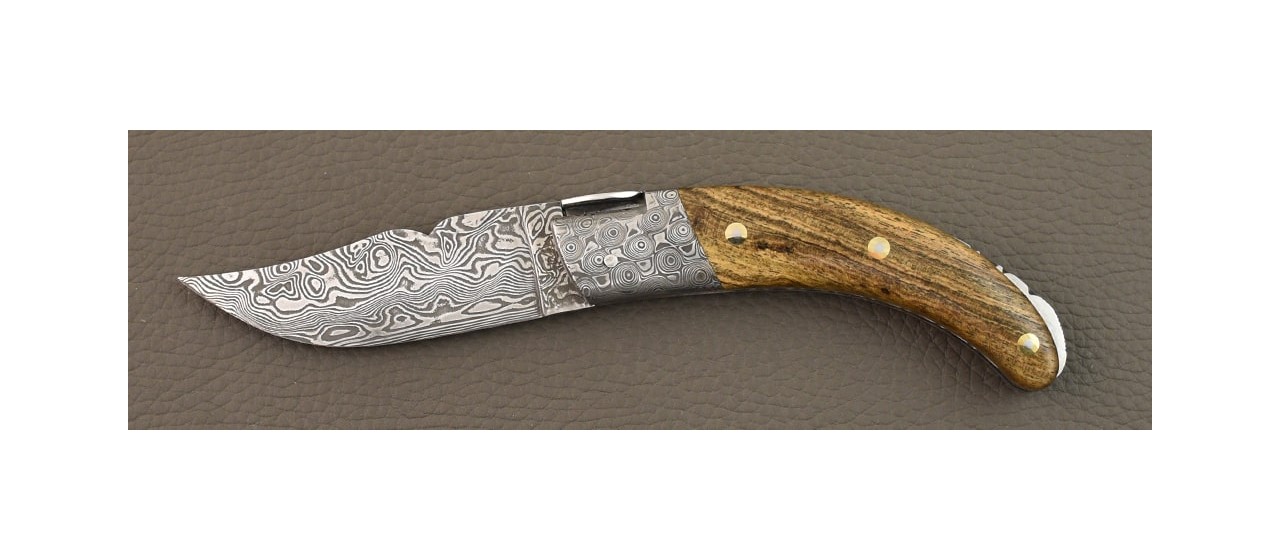 Corsican Rondinara "Guilloché" Damascus Range Bocote wood