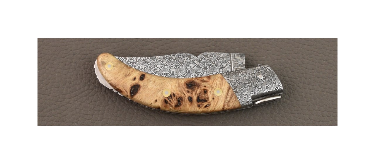 Corsican Rondinara "Guilloché" Damascus Range Stabilized poplar burl