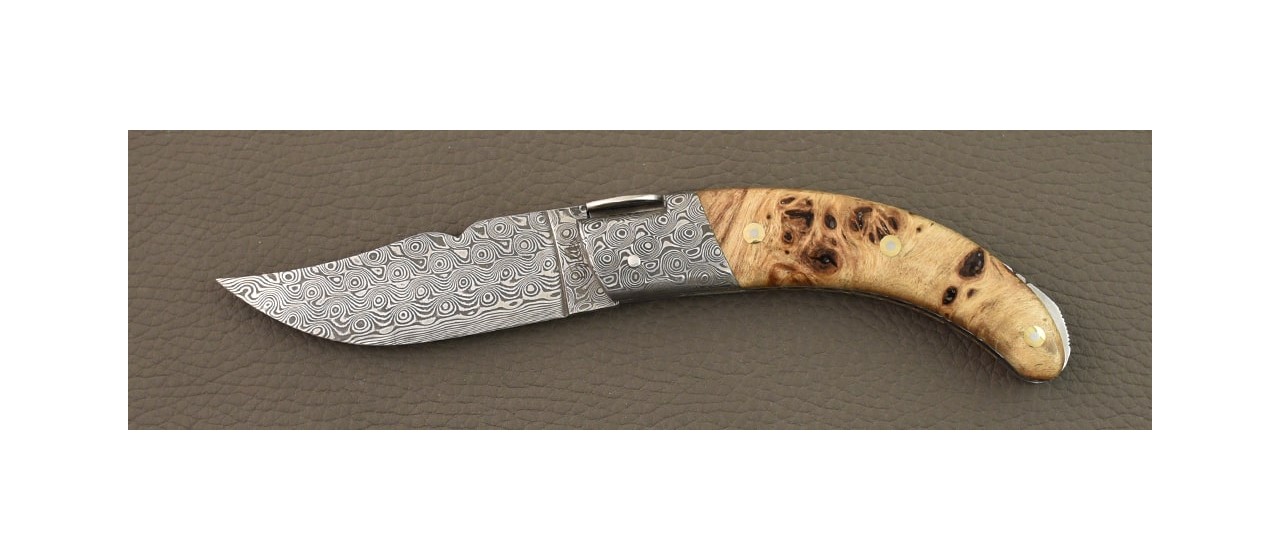 Corsican Rondinara "Guilloché" Damascus Range Stabilized poplar burl