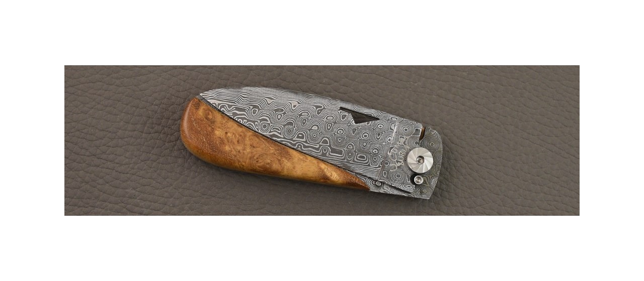 Corsican U Cumpa Damascus Range Amboyna burl