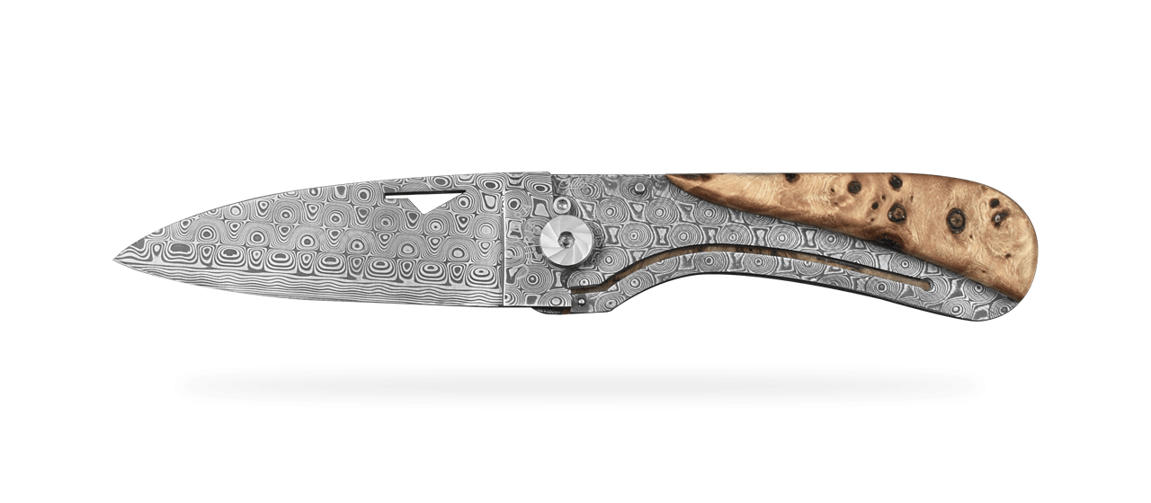 Corsican U Cumpa Damascus Range Stabilized poplar burl