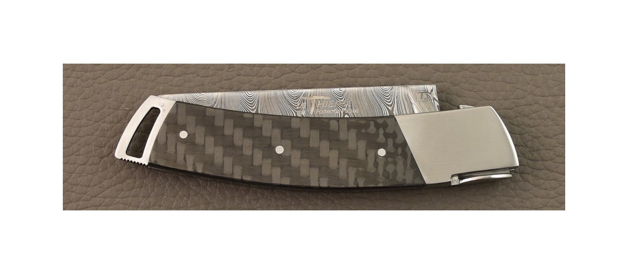 Le Thiers® Gentleman Damascus Carbon fiber