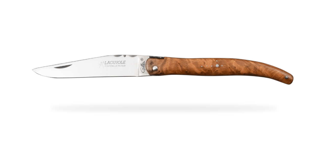 Laguiole knife made in France full thuya burl