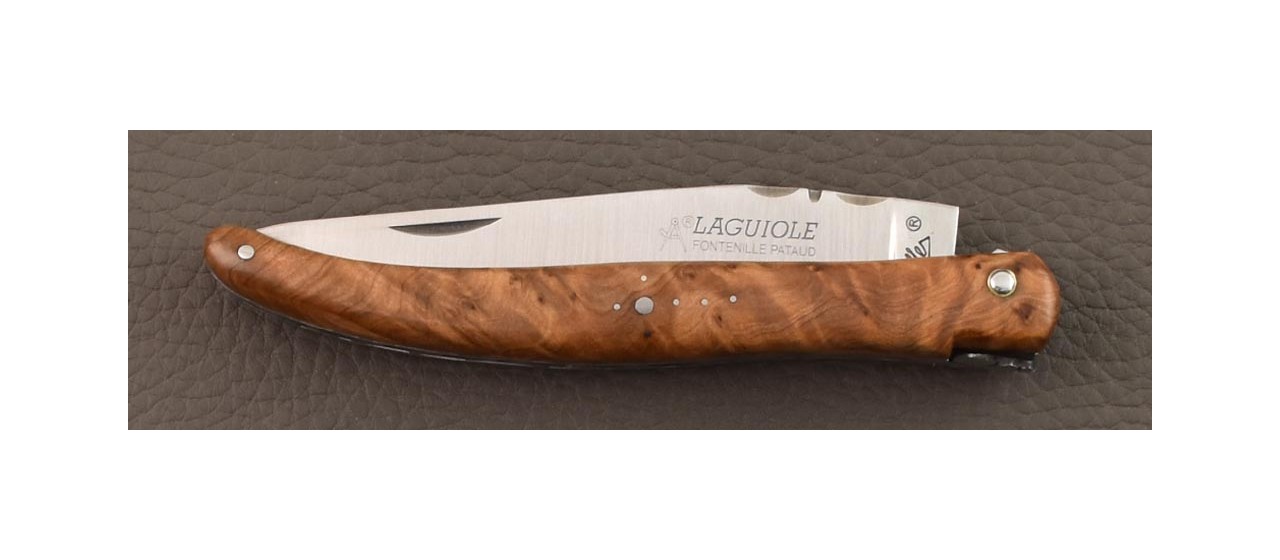 Laguiole knife made in France full thuya burl
