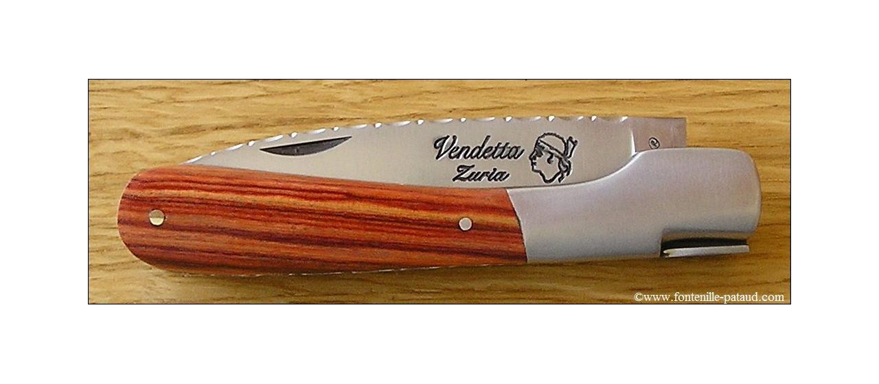 Corsican Vendetta knife Guilloche Range Rosewood