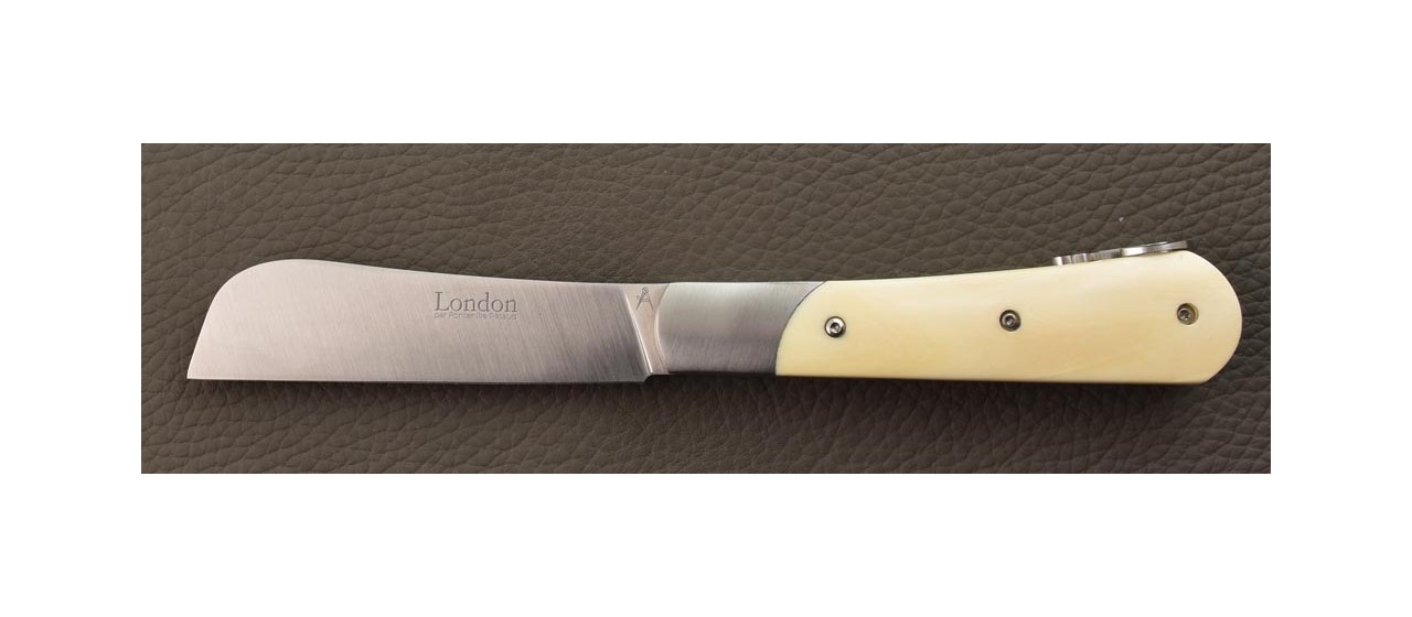 Sailor's penknife London handmade in France Warthog ivory