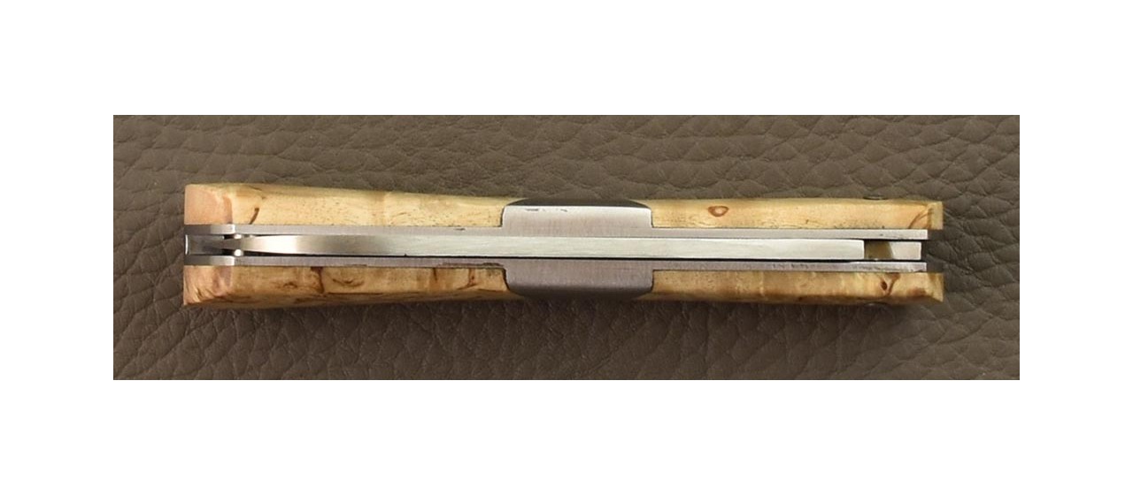 Pen knife London handmade in France and curly birch handle