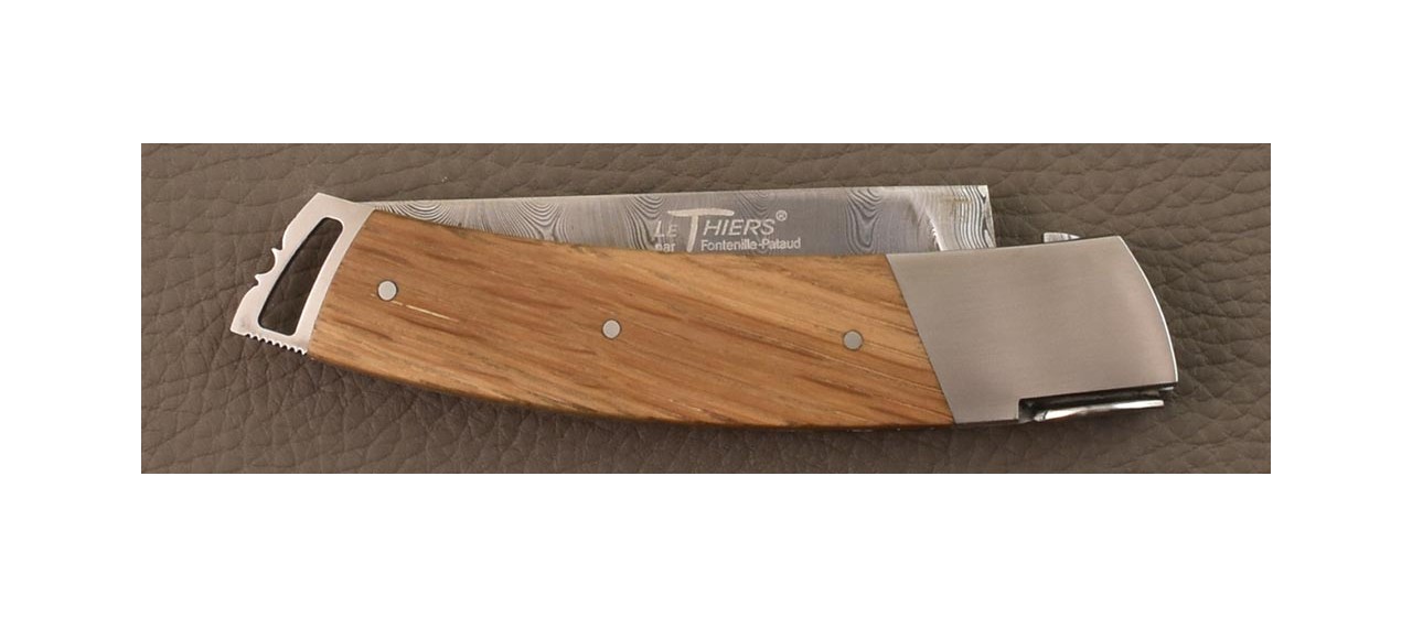 Le Thiers® Gentleman Damascus Oak "from the valley", folding knife