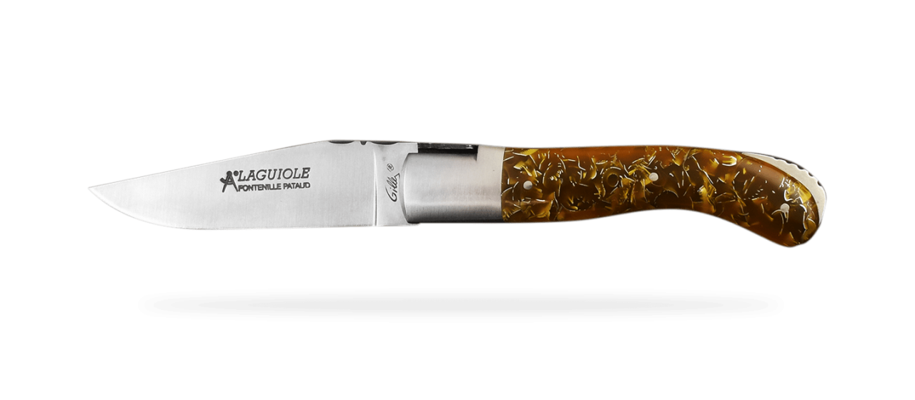 Laguiole knife Yellow Thermochromic