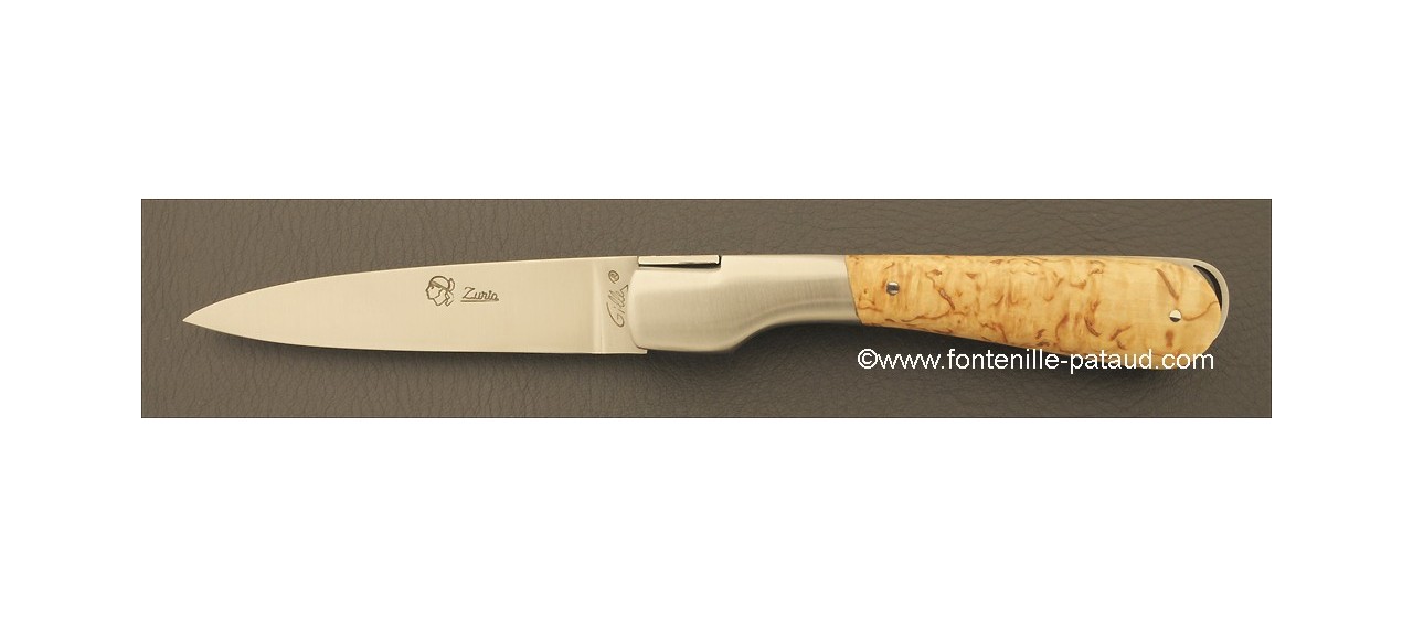 Corsican Sperone knife Classic Range Curly birch