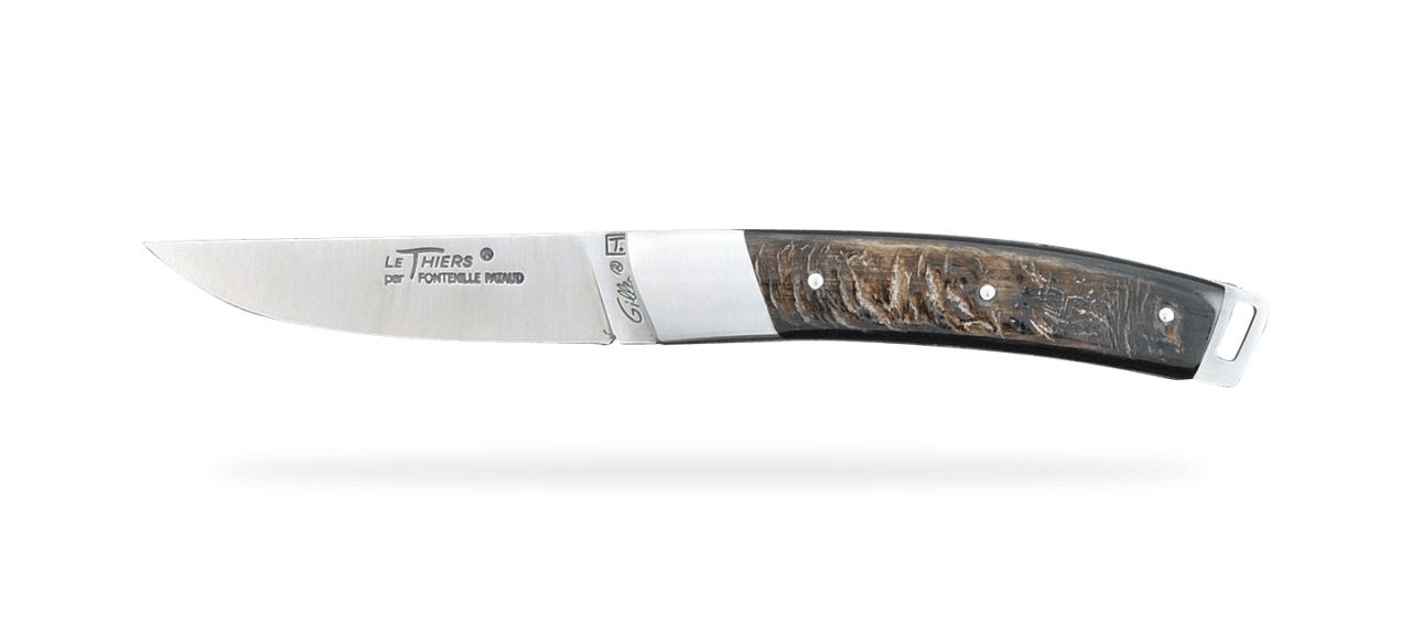 Le Thiers® Nature knife Buffalo bark handle