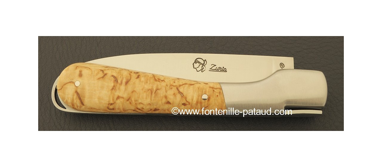 Corsican Sperone knife Classic Range Curly birch