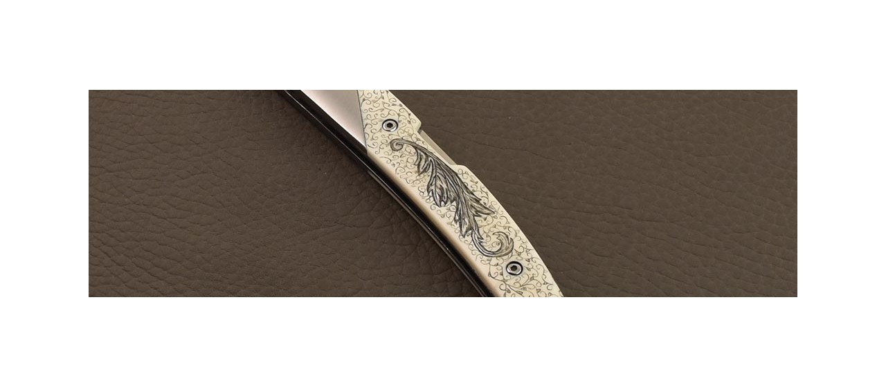 Le Thiers® Advance VG10 Scrimshaw Os véritable