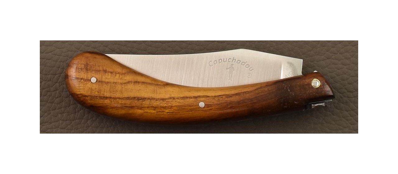 "Le Capuchadou®" 12 cm handmade knife, Full Ironwood