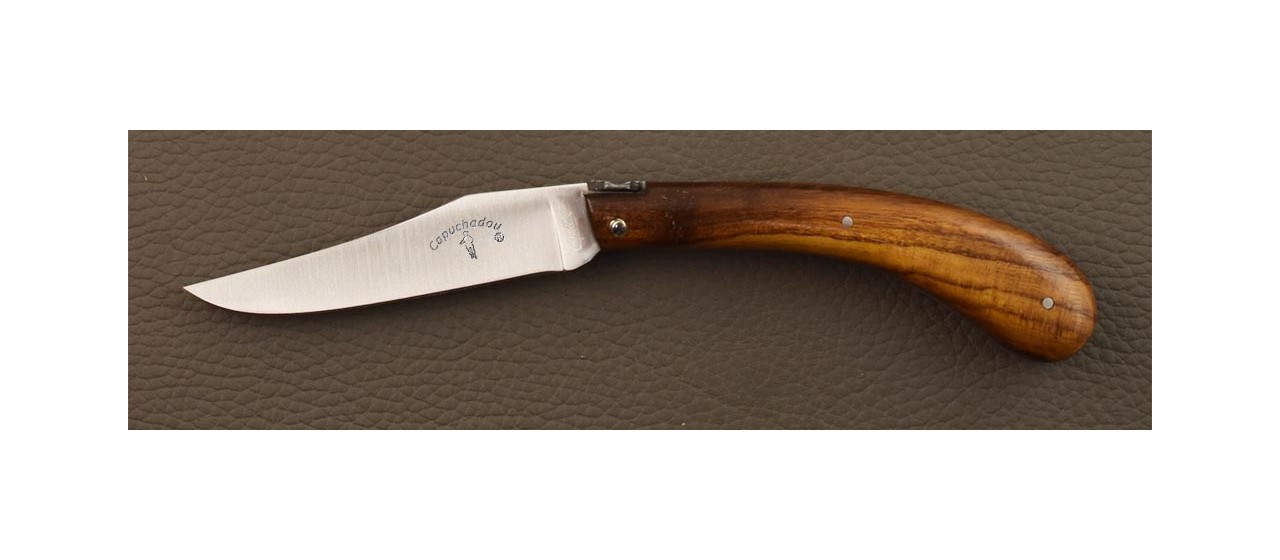 "Le Capuchadou®" 12 cm handmade knife, Full Ironwood