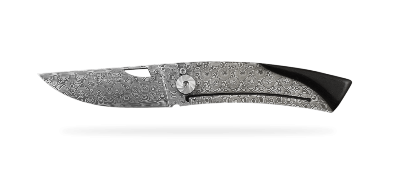 Le Thiers® Damascus knife Ebony