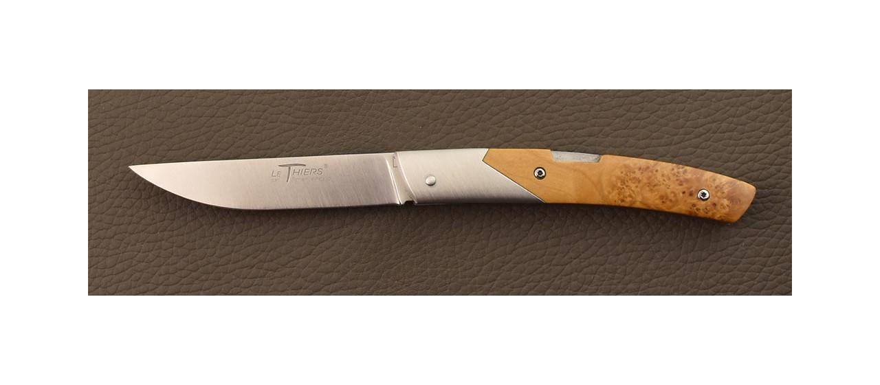 Le Thiers knife RWL34 steel blade made in France by Fontenille Pataud