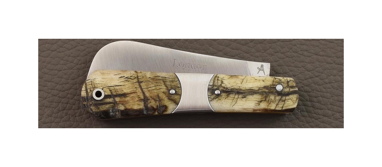 London folding knife ram horn handle