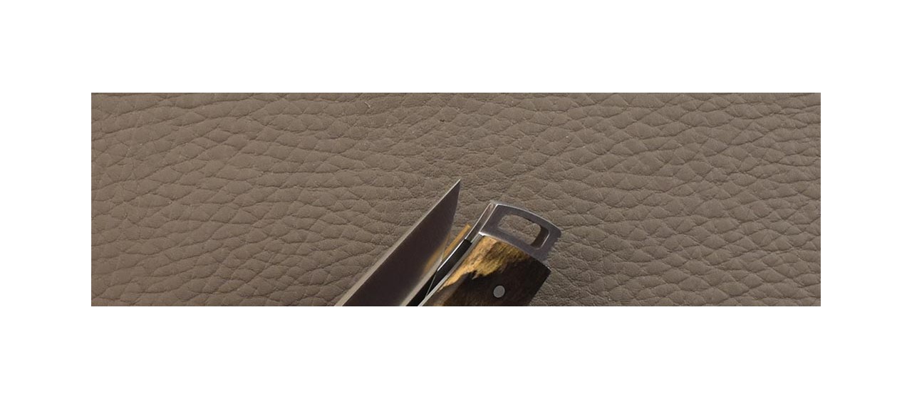 Le Thiers® Nature knife Royal ebony & engraving