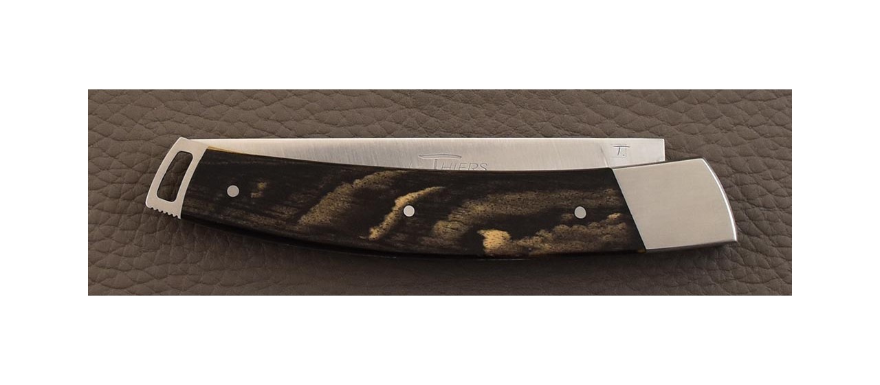 Le Thiers® Nature knife Royal ebony & engraving