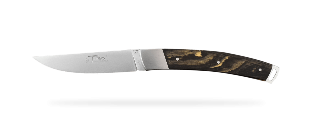 Le Thiers® Nature knife Royal ebony & engraving