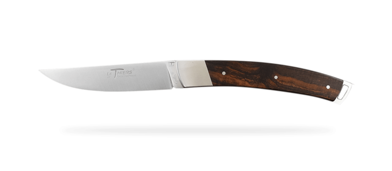 Le Thiers® Nature folding knife Ironwood & engraving