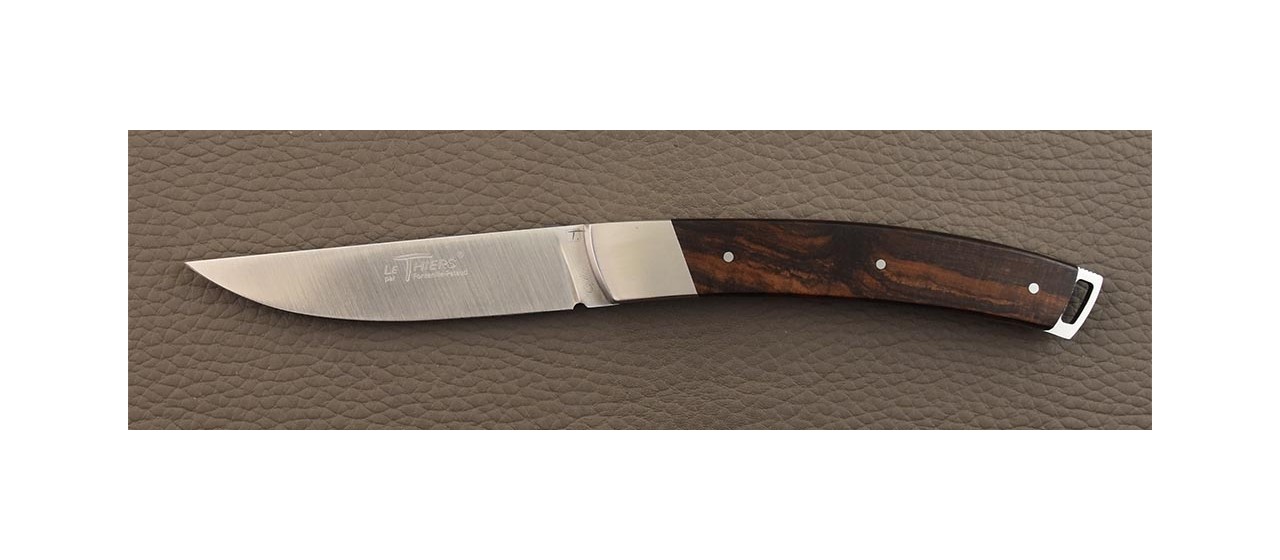 Le Thiers® Nature folding knife Ironwood & engraving