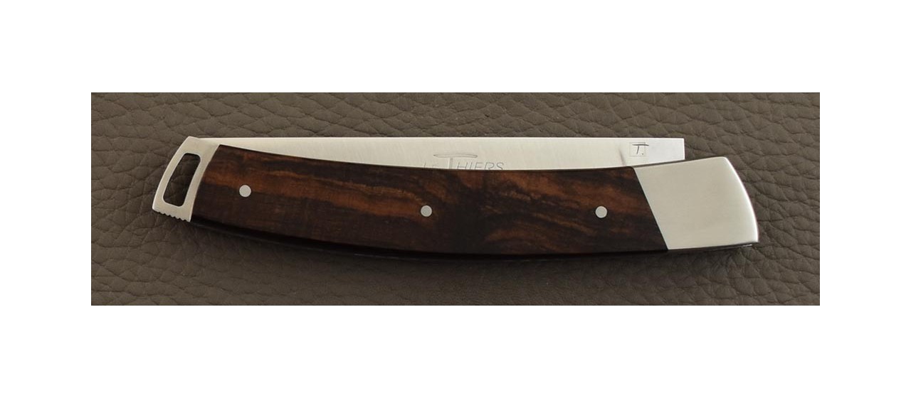 Le Thiers® Nature folding knife Ironwood & engraving