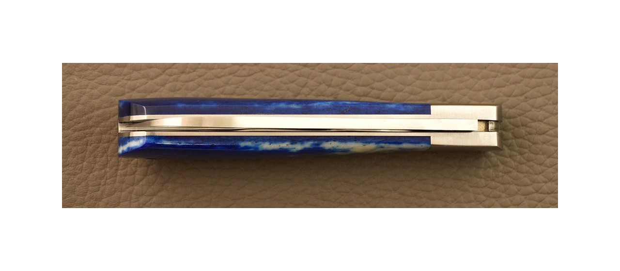 London knife Blue bone and stainless steel blade