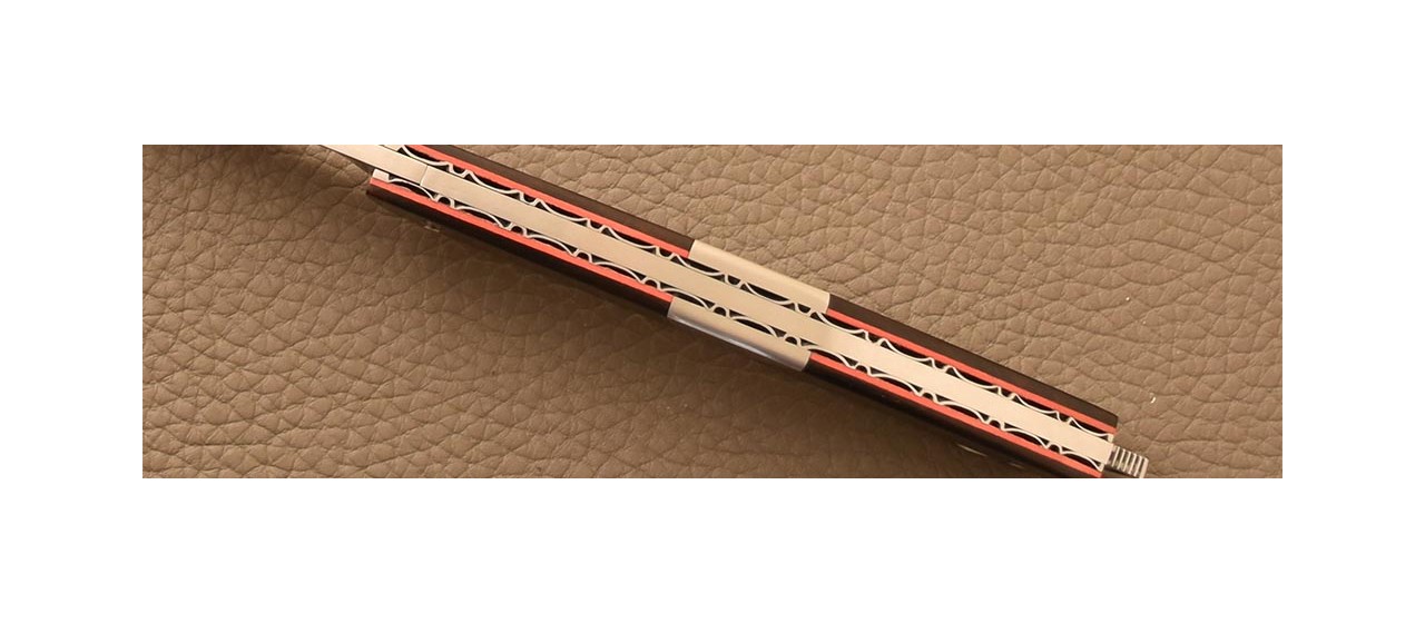 Le Thiers® Nature pen knife Ironwood & engraving