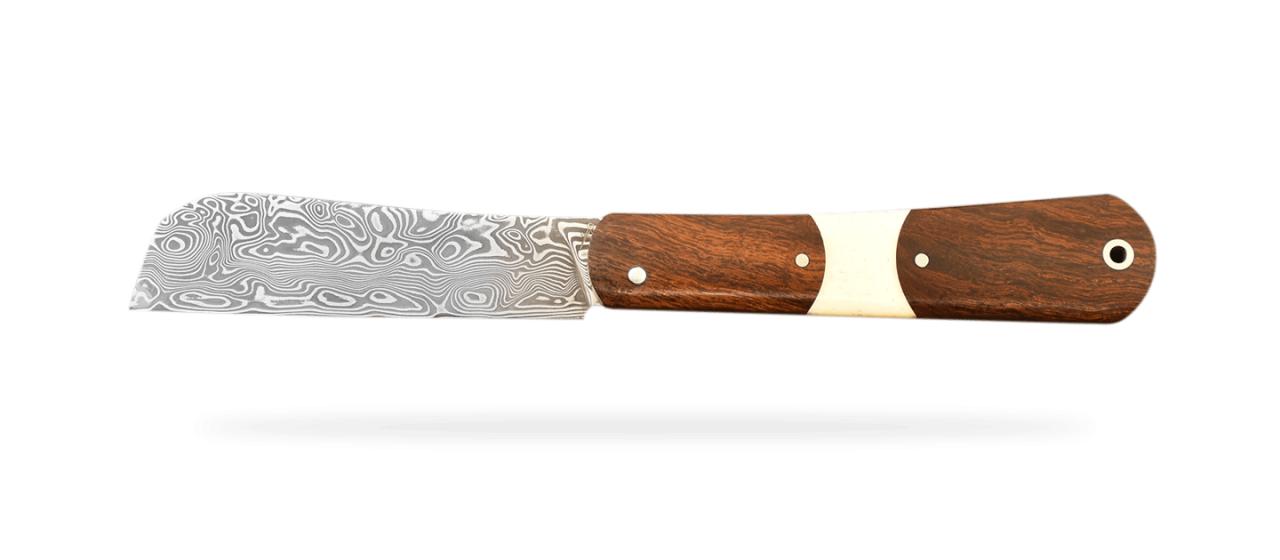 London 9 cm Damascus Ironwood