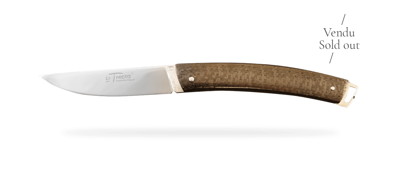 Le Thiers® Nature Fibre de carbone et insert de molaire de mammouth