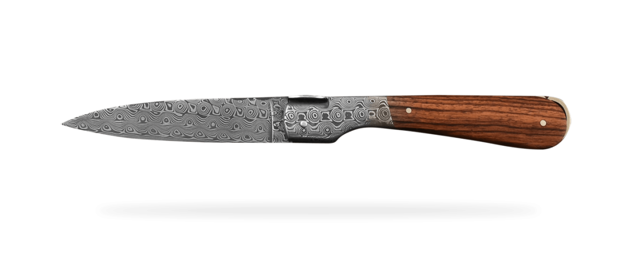 Corsican Sperone "Guilloché" Damascus Range Purplewood