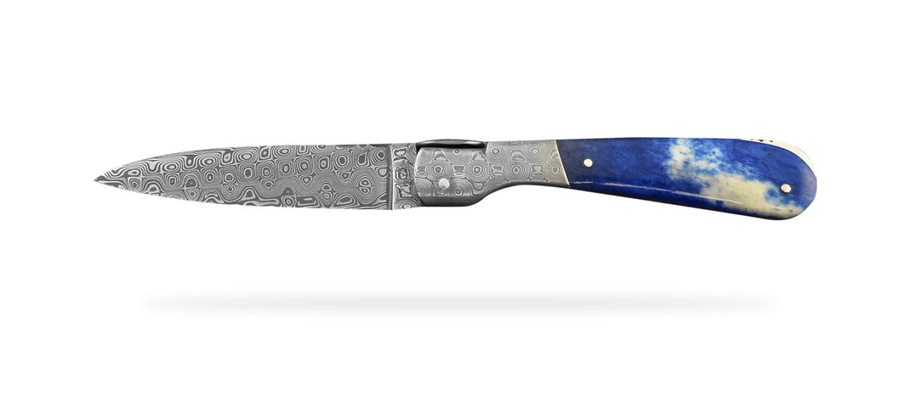 Corsican Pialincu Damascus range Blue bone & delicate filework