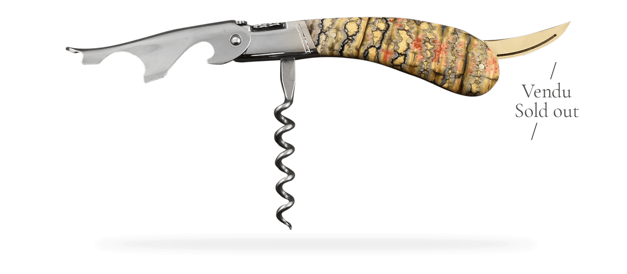 Laguiole Magnum Guilloché Molaire de mammouth fossile