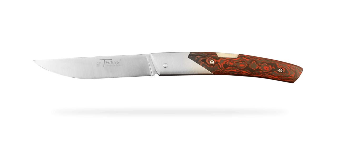 Le Thiers® Advance pocket knife RWL34 Fat Carbon Lava