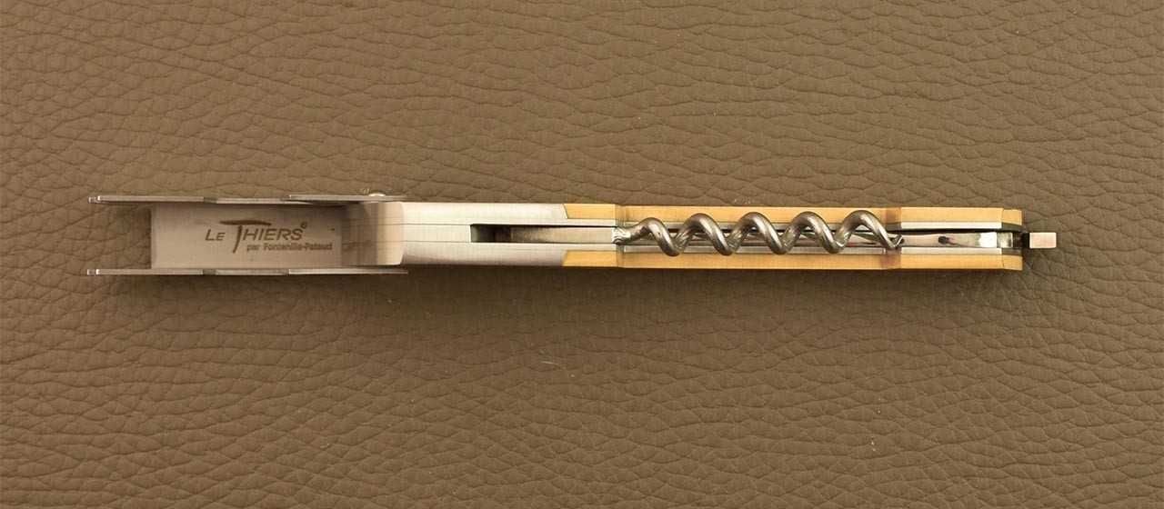 Le Thiers corkscrew Boxwood by Fontenille Pataud, proudly made in France