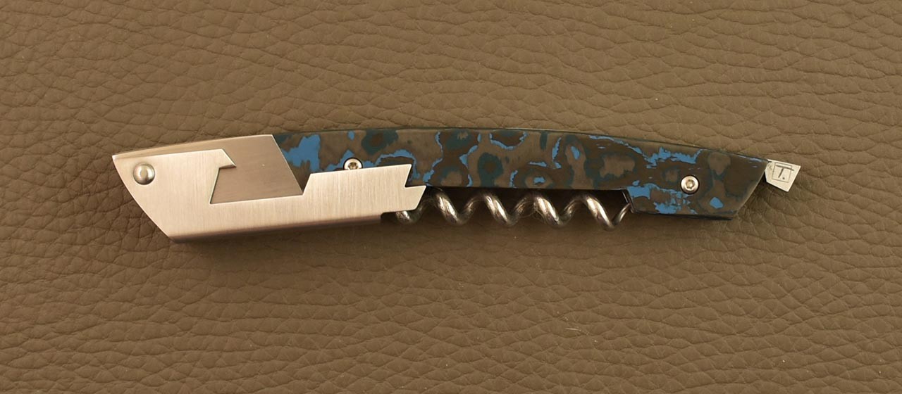 Le Thiers corkscrew Fat Carbon Artic Storm by Fontenille Pataud, proudly made in France